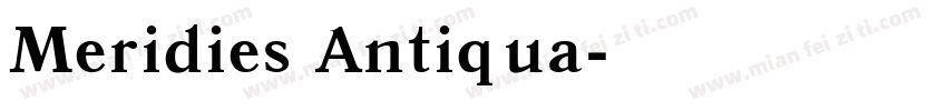 Meridies Antiqua字体转换